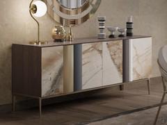 Elegant sideboard with ceramic doors Keramos for refined living