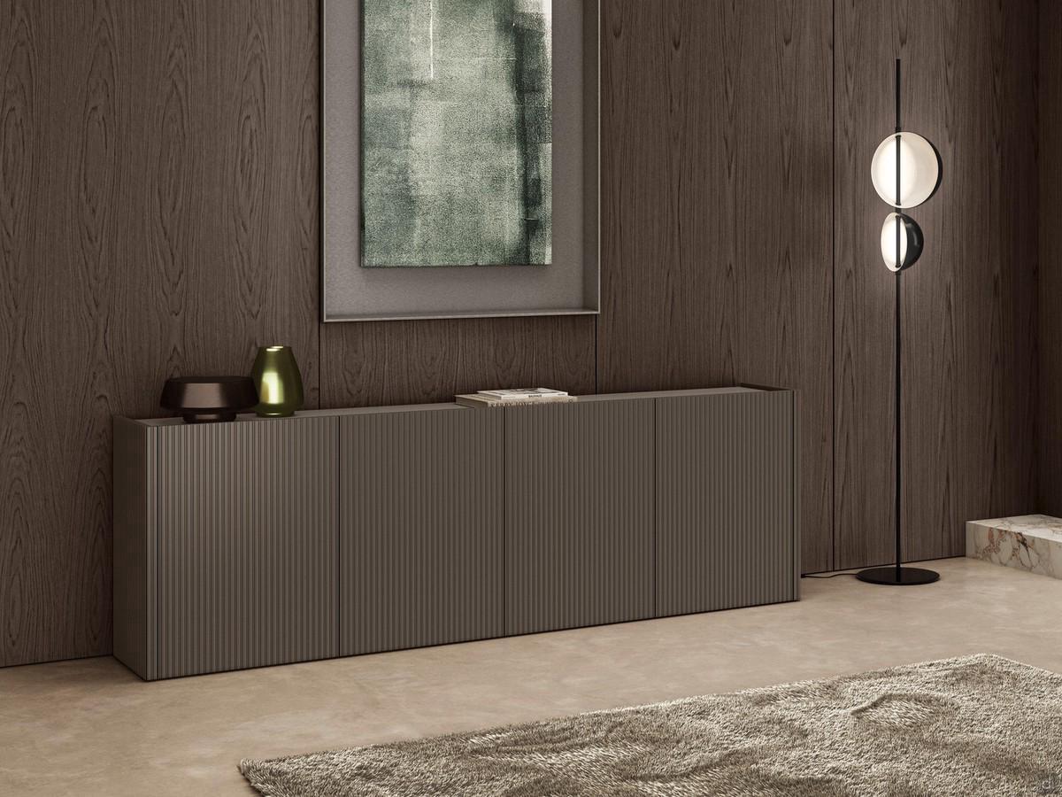 Custom-built sectional sideboard Lounge in model C 290 cm with 4 doors