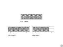 Modern sideboard Granada - scheme of available models
