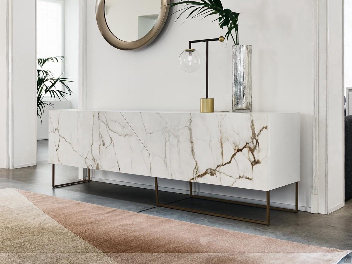 Doppler K modern sideboard with ceramic doors