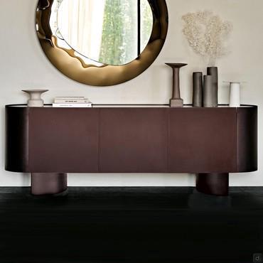 Savoy three-door sideboard with ceramic top by Cattelan