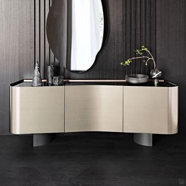 Modern sideboard with curved sides Blues by Cattelan