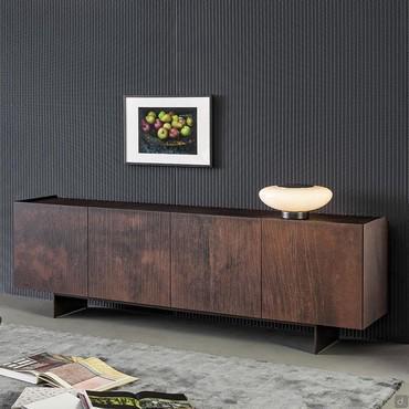 Corten-effect wood sideboard Blush by Bonaldo