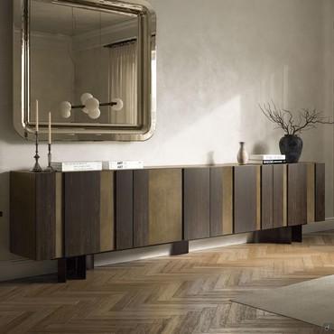 Two-tone dark oak sideboard Amsterdam by Cattelan