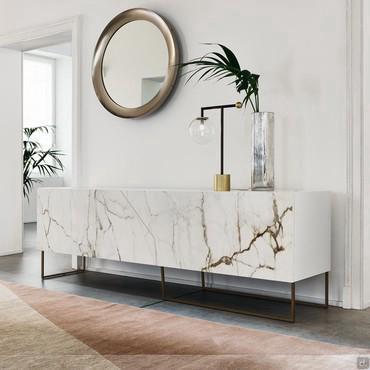 Doppler K modern sideboard by Bonaldo with ceramic doors