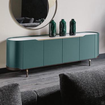 Design sideboard with curved sides Oasi by Cantori