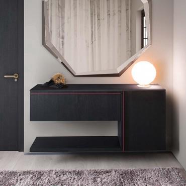 Compact hallway sideboard with doors Plan 02