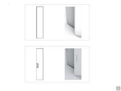 Ciak TV wardrobe with sliding panel - types of opening methods for the hinged module