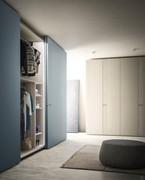 Slice sliding wardrobe with classy lines and modern cut out built in handles