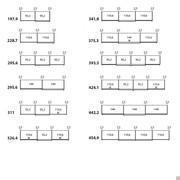 Modules and measurements available for Slice sliding wardrobe