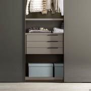 Player wardrobe interior fittings - additional shelf and hanging chest of drawera with 3 drawers with matching fronts