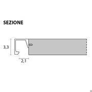 Sound minimal lacquered sliding wardrobe - door section with the built-in handle measurements