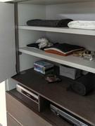 Internal compartment with standard shelves - Pacific wardrobe with TV panel