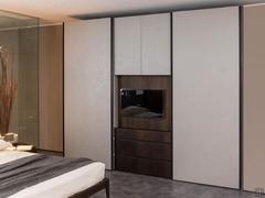 Pacific wardrobe with TV panel - sliding-door version