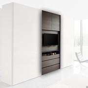 Wardrobe with TV panel - to be paired with other hinged or sliding-door elements from the Pacific collection