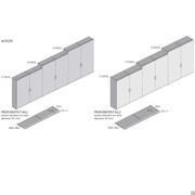 Wardrobe with coplanar sliding doors Pacific - Measurements