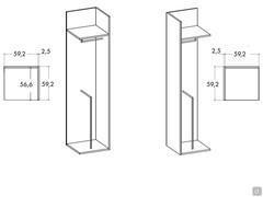 Servomute terminal for Lounge cabinets - Dimensions