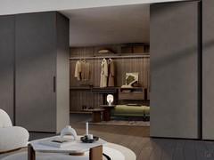 The Rover Lounge sliding closet can be upholstered in a wide and select sampler of fabrics and faux leathers