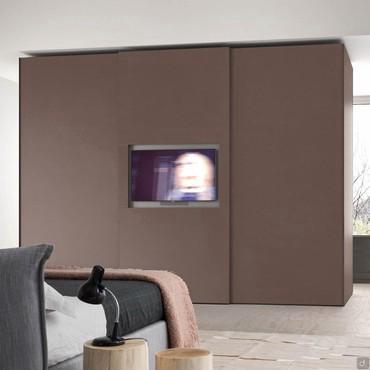 Wide TV cabinet sliding door