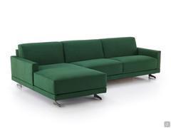 Balmoral sofa bed with chaise longue and 12 cm armrests