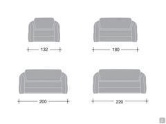 Available measurements for Camelia sofa bed