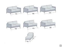 Sofa bed Gelsomino - Modularity available