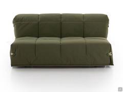 Front view and proportion of the 2seater sofa bed turning into a double mattress