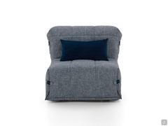 Front view of Derby armchair bed, only 85 cm wide