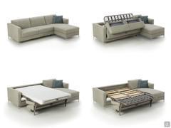 Sequence of the sofa bed opening