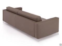 Back view of the sofa bed Damian leather backrest