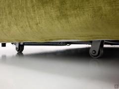 Detail of the wheels of Clean Up System allowing to move the sofa bed with ease