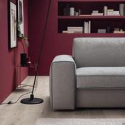 Emery sleeper sofa with fabric cover in a neutral shade to match it with every colour, even with vivid colour walls