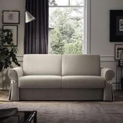 This sofa bed can be entirely covered in removable fabric, velvet and faux leather available with different textures and grains