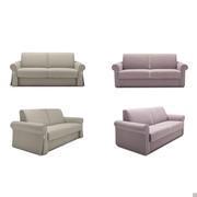 Floyd is a sofa bed available with 2 different models of arms in a version with side skirt with button or in a compact plain version