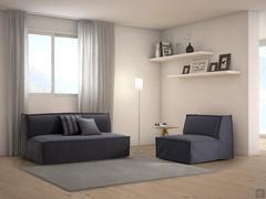 Jordan futon sofa and armchair ideal for holiday houses