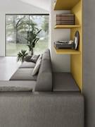 Storage box behind the sofa, available for linear 3-seater sofas and sofas with peninsula