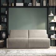 Cody armless sofa bed with rounded seat for a relax position