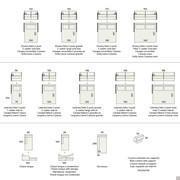 Brian sofa bed - models and measurements (with cylindrical cushion)