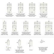 Brian sofa bed - models and measurements (with integrated cushion)