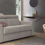 This sofa comes with a fabric which is entirely removable