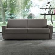 Carson modern sofa bed in faux leather available in different measurements