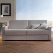 Carson sofa bed in a light colour and straight arms