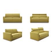 Carson sofa bed with straight arms in the basic or adjustable headrests version