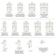 Carson sleeper sofa - modells and measurements (with shaped arms)