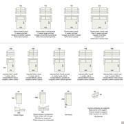 Carson sleeper sofa - modells and measurements (with straight arm)