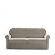 Curly classic roll arm sofa bed with removable fabric, velvet or faux leather cover