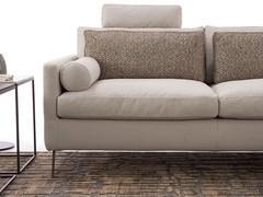 Sofa proportions Wayne with high feet, comfortable seats, backs with lumbar rests and headrests