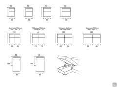 Modularity of the terminal elements and chaise-longue with storage container