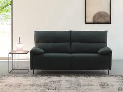 Sofa bed with high, comfortable backrests Brera, in a 2-seater linear version