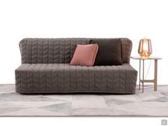 Brady 2 seater sleeper couch with quilted cover in Mystic fabric